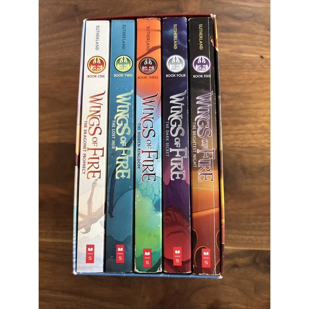 Wings of Fire Boxset, Books 1-5 by Tui T. Sutherland (2015, Trade Paperback /...